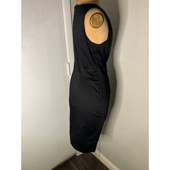 Mossimo Supply Co. Black Sheath Dress  4 Work Formal Event LBD Coquette Girl - Picture 6 of 12